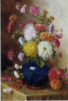 unknow artist Floral, beautiful classical still life of flowers.111